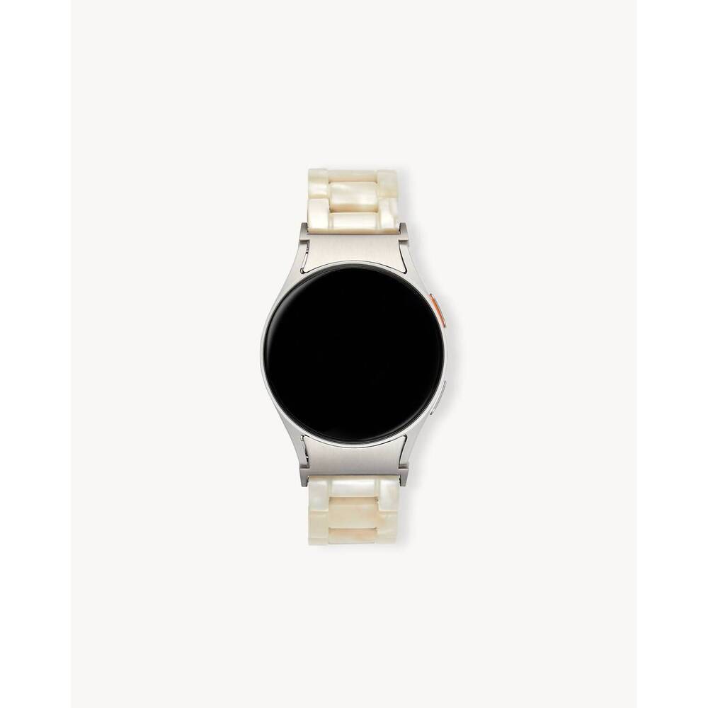 NEW MACHETE women's samsung galaxy watchband in white shell